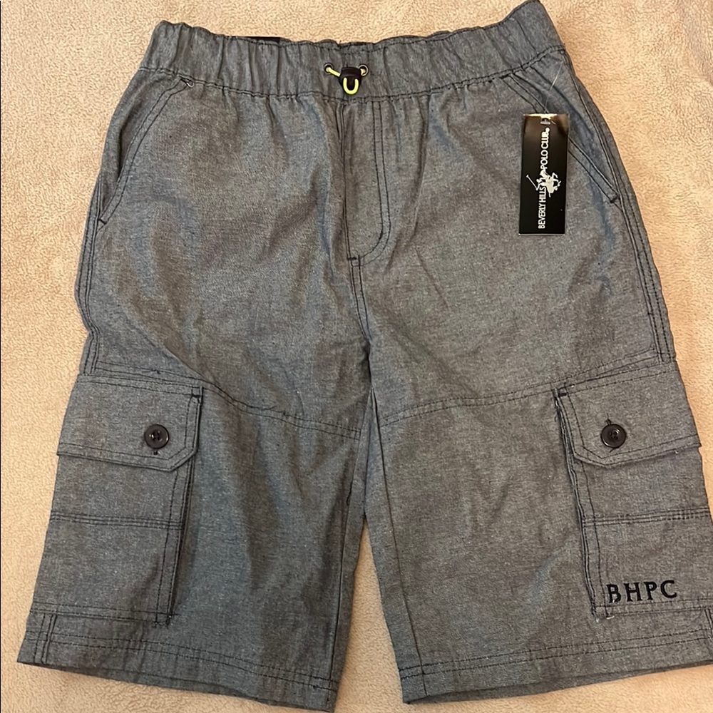 Beverly Hills Polo Club Kids Grey Cargo Shorts